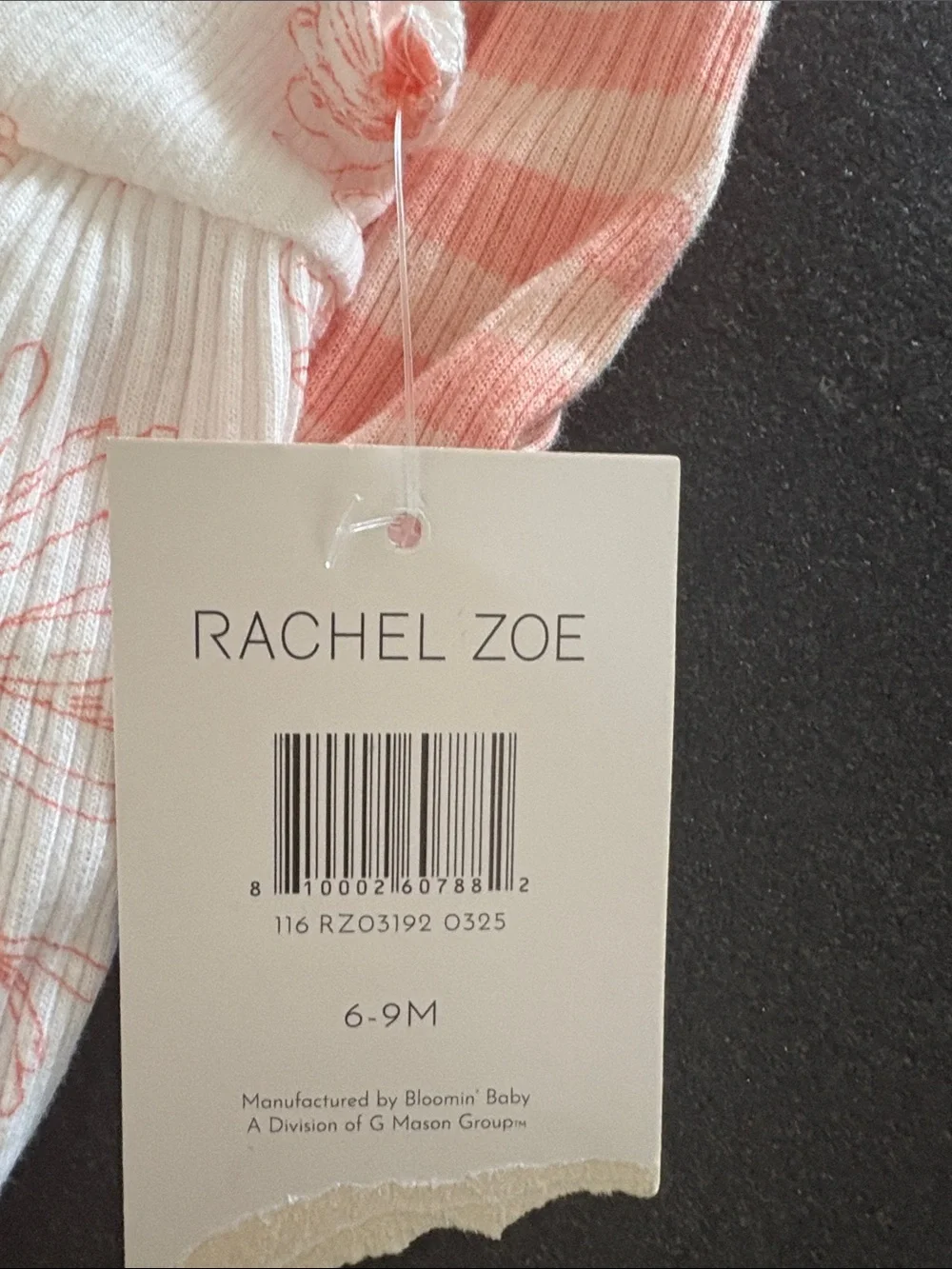 Rachel Zoe Coral & White Floral 3-Pack Rompers